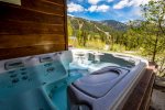 Enjoy the mountain views from your private hot tub